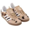 Adidas X Atmos Pink Gazelle Indoor “Trinity Leopard Warm Sandstone”