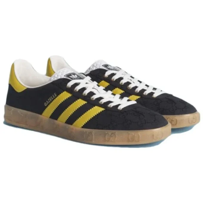 Adidas X Gucci Gazelle “Black Gg Monogram”