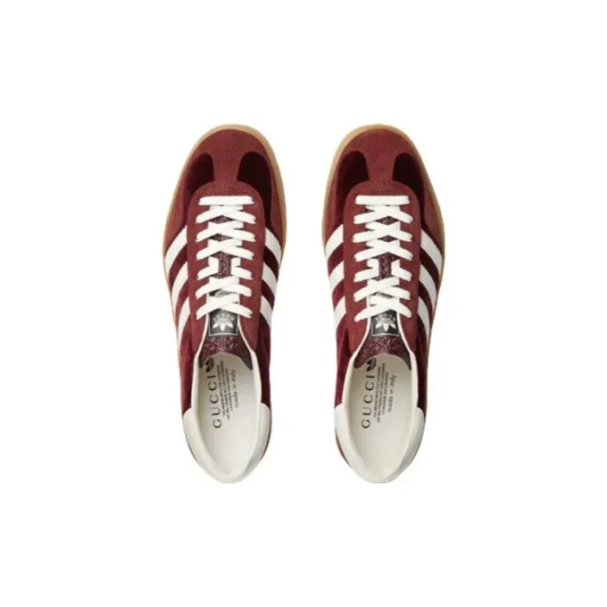 Adidas X Gucci Gazelle “Burgundy Velvet”