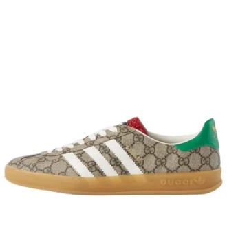 Adidas X Gucci Gazelle Gg Supreme-schoenen “Beige Ebony Green”