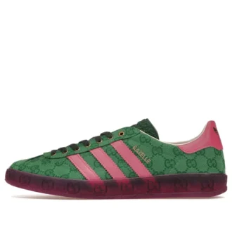 Adidas X Gucci Gazelle “Green Gg Monogram”
